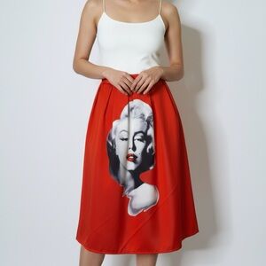 Andy Warhol Marilyn Monroe Print Maxi Skirt (M)
